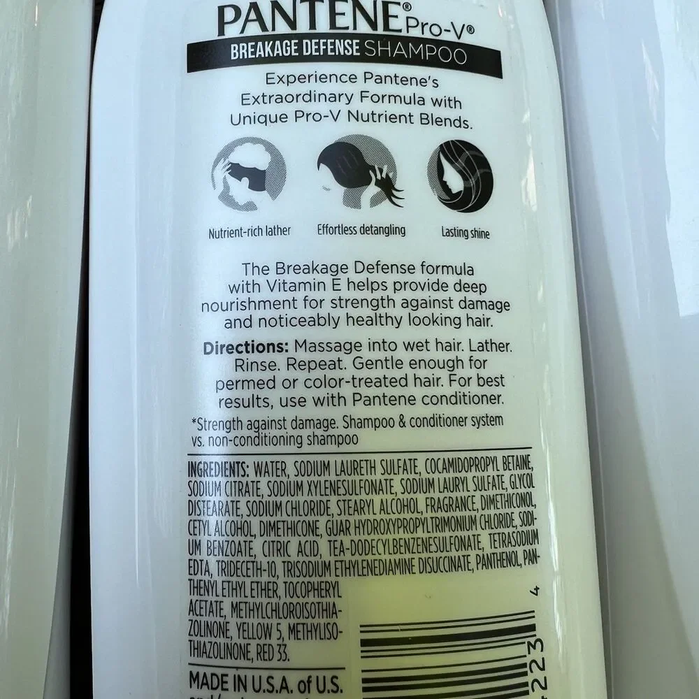 Pantene Breakage Defense Shampoo 12.6oz New Lot of 3